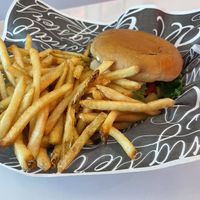 Burger Mimi with Fries  at Mimi & Jones in Montreal