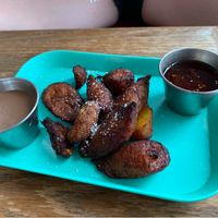 Fried plantain starter  at Trail Break in Quechee