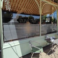 Outdoor seating at The Olive Tree in Wallasey