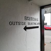 Close to the outside seating are at Brambles in Inveraray