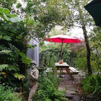Outside seating area at Brambles in Inveraray