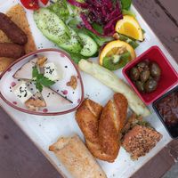 Breakfast platter at Grön Vegan Yard in Nicosia