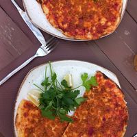 Lahmajun at Grön Vegan Yard in Nicosia