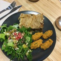 Meal of the day. 40 TL. Delicious! at Grön Vegan Yard in Nicosia