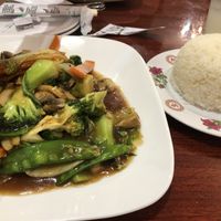 Vegan Entree: Sautéed veggies w/ rice  at Pho Boca in Boca Raton