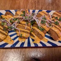 Vegan starters, fried tempeh ~ at Xu Noodles in Eindhoven