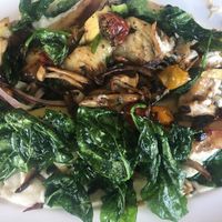 Cauliflower mash- a cauliflower puree with sauteed vegetables.  at The 1844 Table & Mash in Kenosha