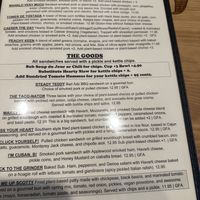 Menu  at One Well Brewing in Kalamazoo