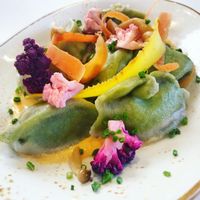 Vegan Dumplings  at Ms Chi Cafe - Maybe closed in Culver City