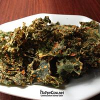 vegan cheesy kale chips - Scrumptious! at Shangri-La Tea Room and Vegetarian Restaurant in Boise
