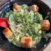 Mothra bowl  at SoSoBa in Flagstaff