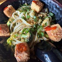 Mothra. Yummy green curry.  at SoSoBa in Flagstaff