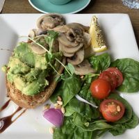 Vegan option. No substitute for taken off eggs and feta. Still same price at $16.  at The Barn on Flaxton in Sunshine Coast