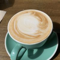 Nice coffee with oat milk  at The Barn on Flaxton in Sunshine Coast