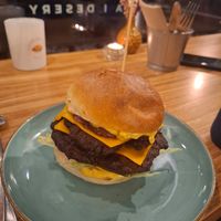 Smash burger z seitanu at Avocado Spot in Gdansk