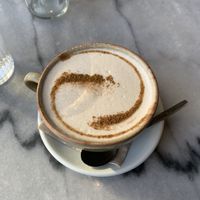 Chai latte with soy milk   at Fauna & Flora in Lisbon