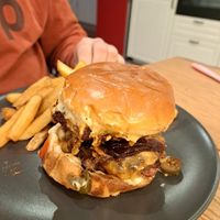 Burger (nicht vegan) at Orange Octopus in Kempten