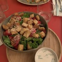 Seitan Ceasar Salad Vegan at Aromaticus - Trastevere in Rome