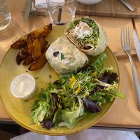 Caesar tempeh wrap  at Aromaticus - Trastevere in Rome