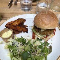 Lentil burger   at Aromaticus - Trastevere in Rome