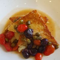 Tempeh with mash potatoes at Aromaticus - Trastevere in Rome