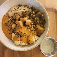 Quinoa thali bowl at Aromaticus - Trastevere in Rome