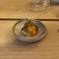 White tomato with white wine sauce  at Aromaticus - Trastevere in Rome