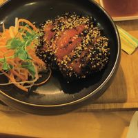 Cocomero in teriyaki at Aromaticus - Trastevere in Rome