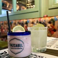 Margaritas  at Lobo Rojo in North Shields