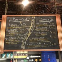 Vegan bagels and veggie sandwiches! at Charmers Cafe in Chicago