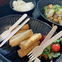 Vegan springrolls 🌱  at CPH - WOK - T2 in Kastrup