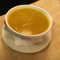 Squash soup at Souen - East Village in New York City