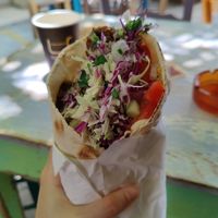 Falafelaki roll at Falafelaki in Crete