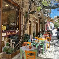   at Falafelaki in Crete