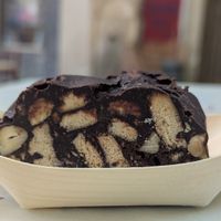 Chocolate Cake at Falafelaki in Crete