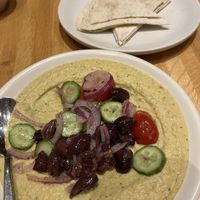 Hummus, appetizer without feta cheese  at True Food Kitchen in Jacksonville