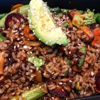Vegan and Gluten- Free  Teriyaki Quinoa  at True Food Kitchen in Jacksonville