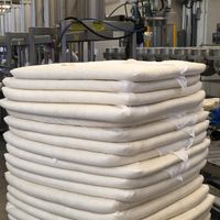 Stack of tofu slabs at Hodo in Oakland