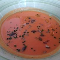 Sopa de sandía  at Omnia in Mataro