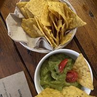 Vegan & gluten free - nachos with guacamole.  at Omnia in Mataro