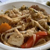 Vegetable and tofu Pad Thai. Really flavoursome  but veges were a tad over cooked at U-TONG in Clayfield