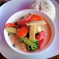Lunch menu option: Massaman Green Curry with vegetables. at U-TONG in Clayfield
