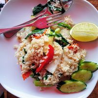Thai fried rice with vegetables, $10 lunch menu at U-TONG in Clayfield