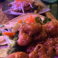 top - pad see ew. bottom - honey chicken  at U-TONG in Clayfield