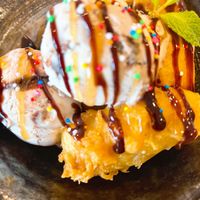 Banana Fritter with Ice Cream   at U-TONG in Clayfield