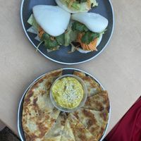 Bao BBQ duck and Roti bread: sooooooo good!!  at U-TONG in Clayfield