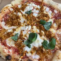 Tofu & parmesan at Plant A Pizza in Ghent