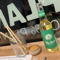 tomato dip with crackers on the house😄 at Plant A Pizza in Ghent