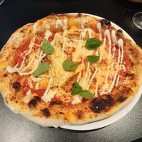 4 cheese rossa pizza at Plant A Pizza in Ghent