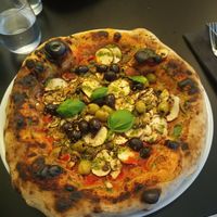 Pizza puttanesca at Plant A Pizza in Ghent